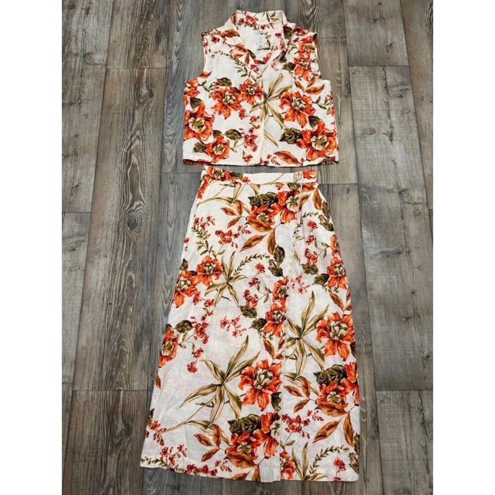 100% linen matching set